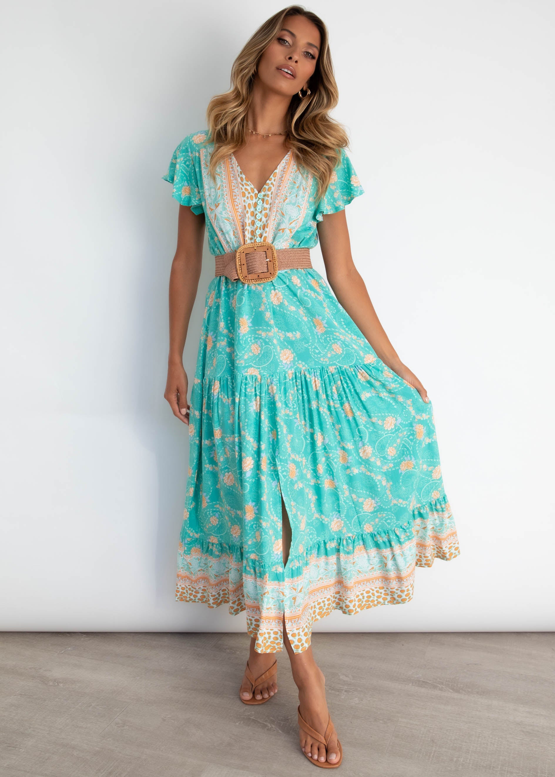 Love Affair Maxi Dress - Turquoise Summer